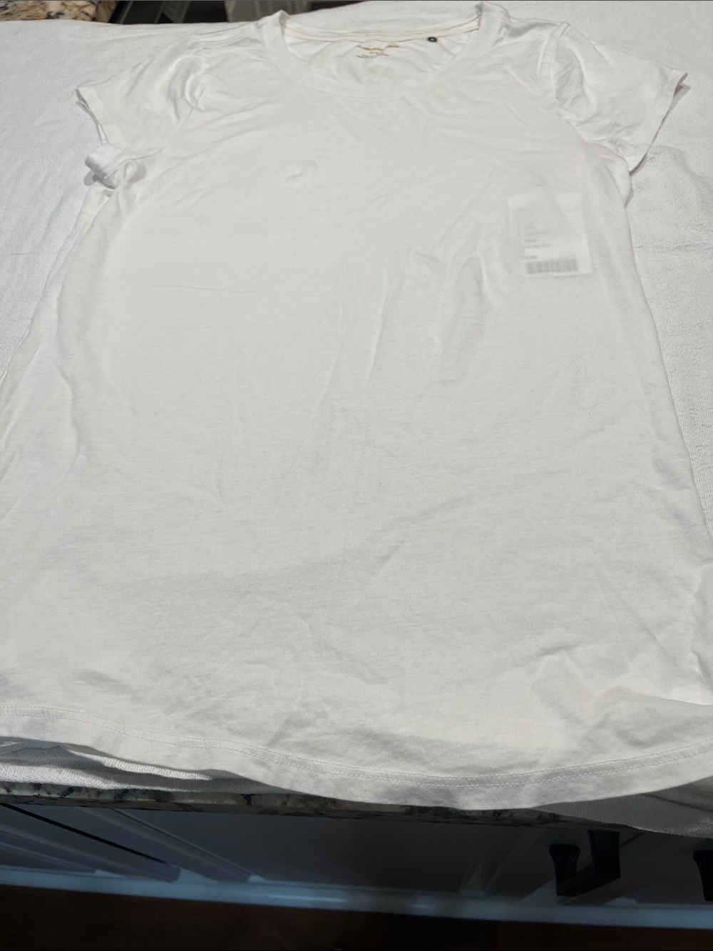 Pilcro Short Sleeve Crew T-Shirt in White